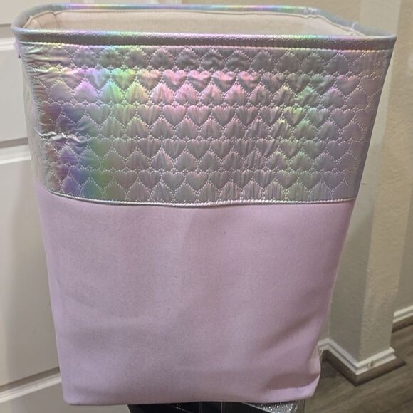 Juicy Couture Home Iridescent Quilted & Canvas Laundry Basket - Picture 5 of 7
